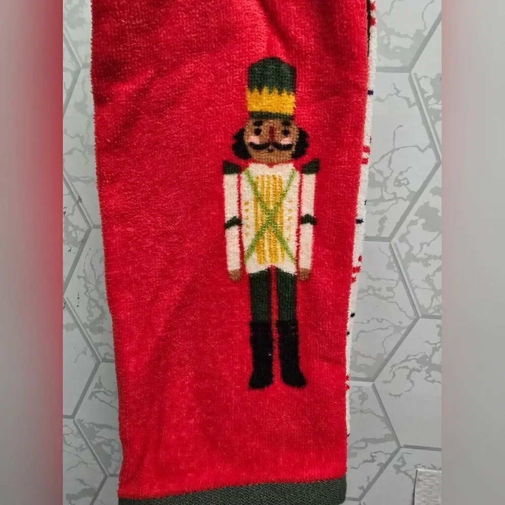 Nwt Wondershop Christmas Plaid Nutcracker Kitchen Towel Set, 2 Terry Dish Towels